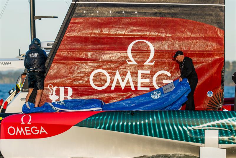 Emirates Team New Zealand - LEQ12 - Day 26, May 26, 2023 photo copyright Adam Mustill / America's Cup taken at Royal New Zealand Yacht Squadron and featuring the AC40 class