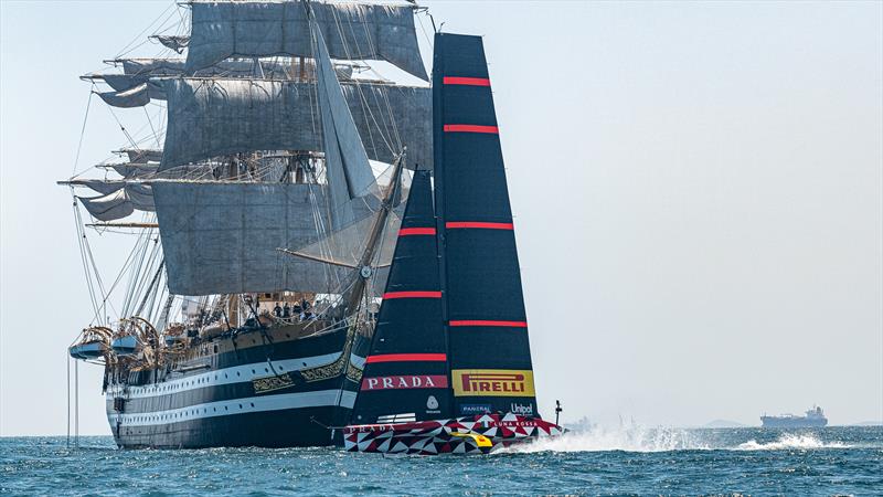 Amerigo Vespecci  and Luna Rossa Prada Pirelli -  LEQ12 - Day 64 - May 27, 2023 - Cagliari photo copyright Ivo Rovira / America's Cup taken at Circolo della Vela Sicilia and featuring the AC40 class