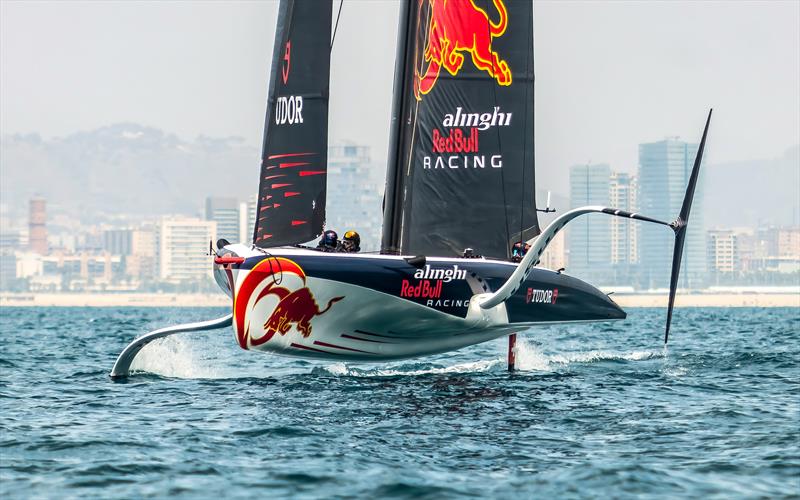 Alinghi Red Bull Racing - LEQ12 - Day 28, May 29, 2023 photo copyright Alex Carabi / America's Cup taken at Yacht Club de Genève and featuring the AC40 class