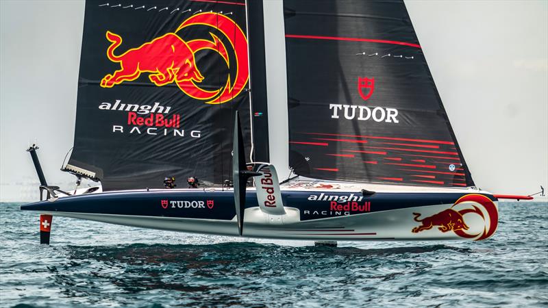 Alinghi Red Bull Racing - LEQ12 - Day 28, May 29, 2023 photo copyright Alex Carabi / America's Cup taken at Yacht Club de Genève and featuring the AC40 class