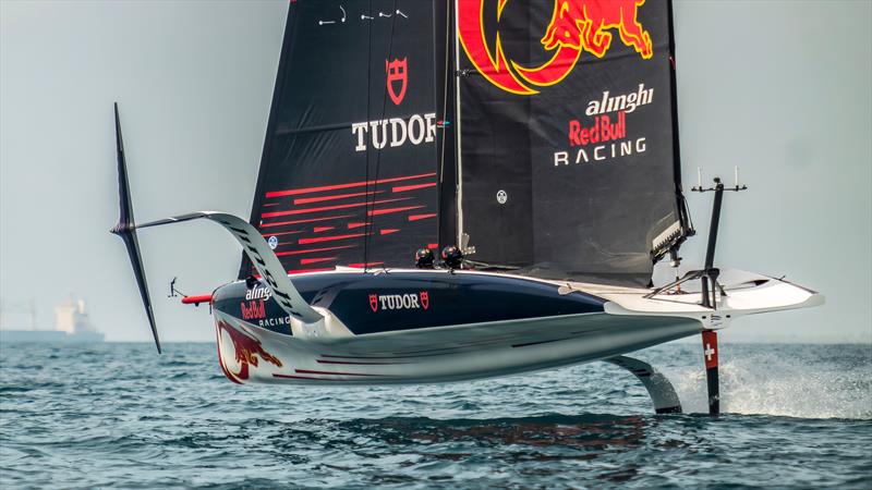 Alinghi Red Bull Racing - LEQ12 - Day 28, May 29, 2023 photo copyright Alex Carabi / America's Cup taken at Yacht Club de Genève and featuring the AC40 class