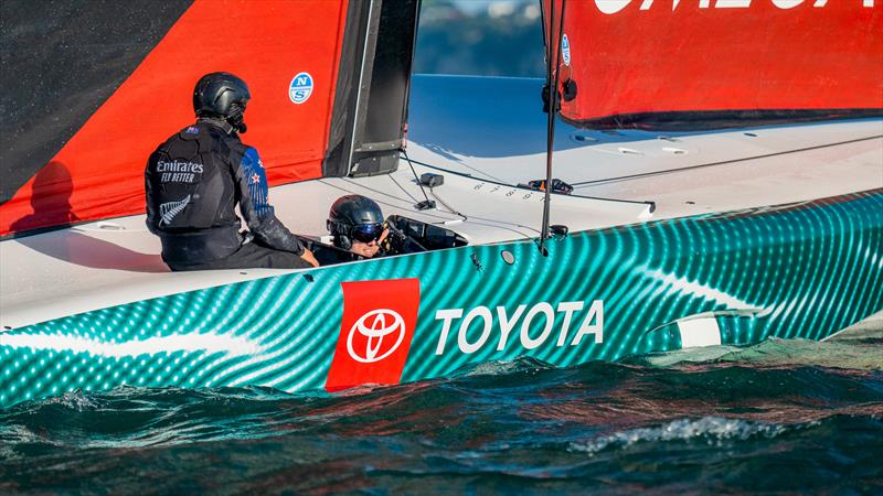 Emirates Team New Zealand - LEQ12 - Day 29, May 31, 2023 photo copyright Adam Mustill / America's Cup taken at Royal New Zealand Yacht Squadron and featuring the AC40 class