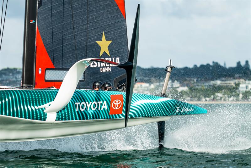 Emirates Team New Zealand - AC40 - Day 30, June 1, 2023 photo copyright Adam Mustill / America's Cup taken at Royal New Zealand Yacht Squadron and featuring the AC40 class