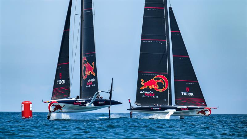 Alinghi Red Bull Racing - LEQ12 and  AC40-7 - Day 31/3, June 5, 2023 - photo © Alex Carabi / America's Cup