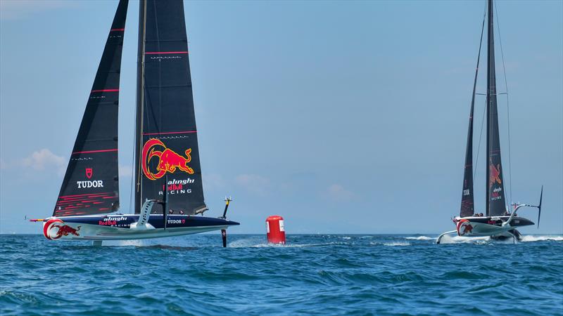 Alinghi Red Bull Racing - LEQ12 and  AC40-7 - Day 31/3, June 5, 2023 - photo © Alex Carabi / America's Cup