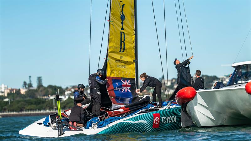 Emirates Team New Zealand - LEQ12 and AC40 - Day 31, June 7, 2023 - photo © Adam Mustill / America's Cup