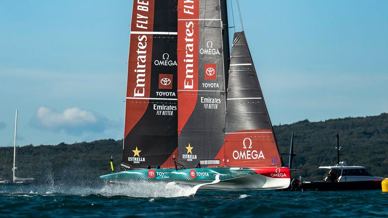 Emirates Team New Zealand - LEQ12 and AC40 - Day 32, June 8, 2023 - photo © Adam Mustill / America's Cup