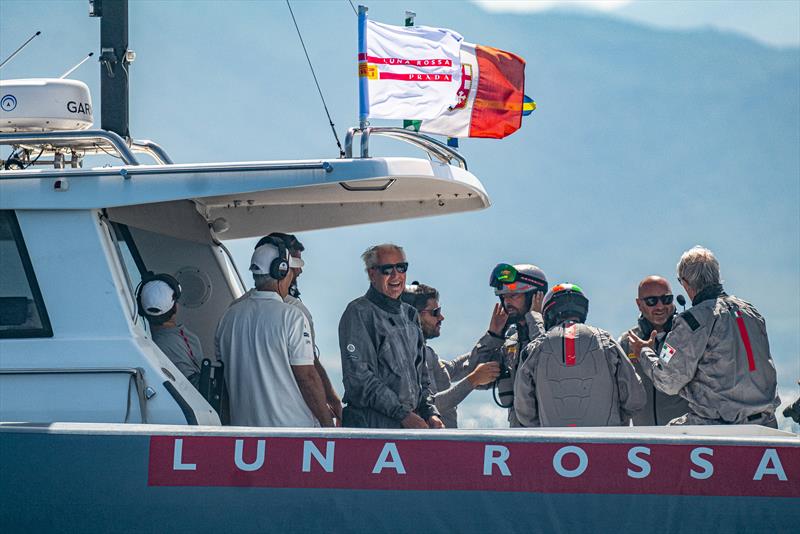 Chase boat - Luna Rossa Prada Pirelli -  LEQ12 - Day 66 - June 8, 2023 - Cagliari photo copyright Ivo Rovira / America's Cup taken at Circolo della Vela Sicilia and featuring the AC40 class