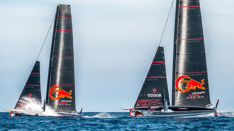 Alinghi Red Bull Racing - AC40/LEQ12 - Day 3, June 9, 2023 - photo © Alex Carabi / America's Cup