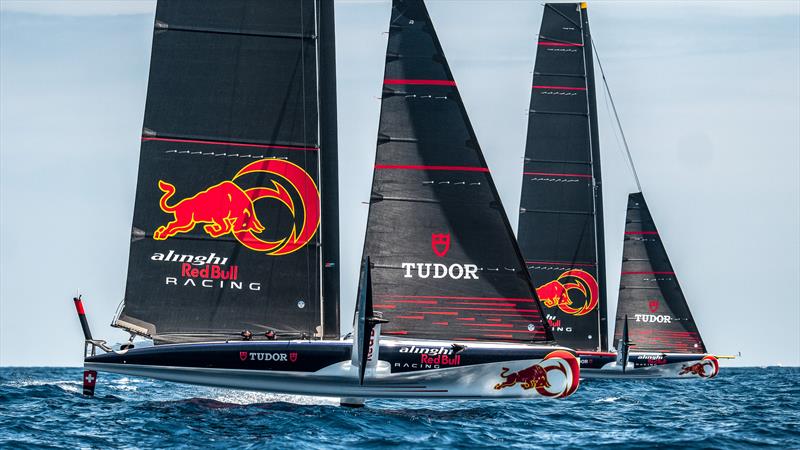 Alinghi Red Bull Racing - AC40/LEQ12 - Day 3, June 9, 2023 - photo © Alex Carabi / America's Cup