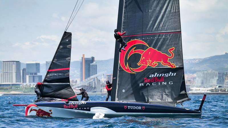 Alinghi Red Bull Racing - AC40/LEQ12 - Day 3, June 9, 2023 - photo © Alex Carabi / America's Cup