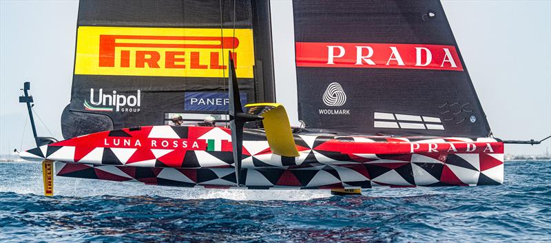 Luna Rossa Prada Pirelli - LEQ12 - Day 71 - June 21, 2023 - Cagliari photo copyright Ivo Rovira / America's Cup taken at Circolo della Vela Sicilia and featuring the AC40 class