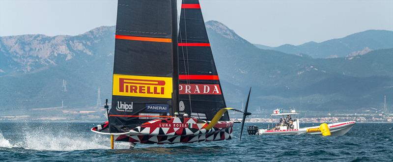 Luna Rossa Prada Pirelli - LEQ12 - Day 73 - June 23, 2023 - Cagliari photo copyright Ivo Rovira / America's Cup taken at Circolo della Vela Sicilia and featuring the AC40 class