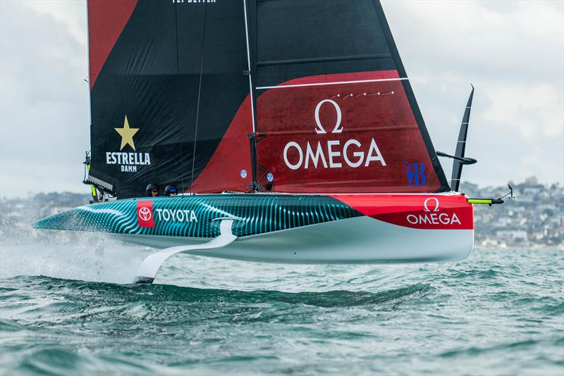 Emirates Team New Zealand - LEQ12 - Day 36, June 21, 2023 photo copyright Adam Mustill / America's Cup taken at Royal New Zealand Yacht Squadron and featuring the AC40 class