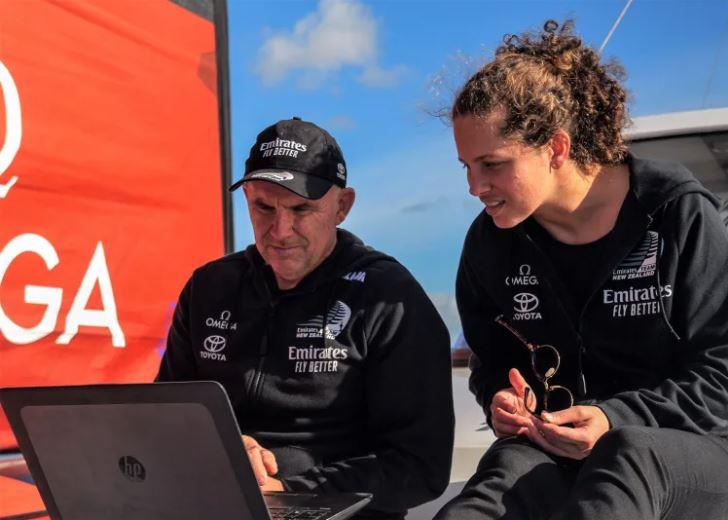 Emirates Team New Zealand - Elise Beavis and Ray Davies  - photo © Ryan Pellett