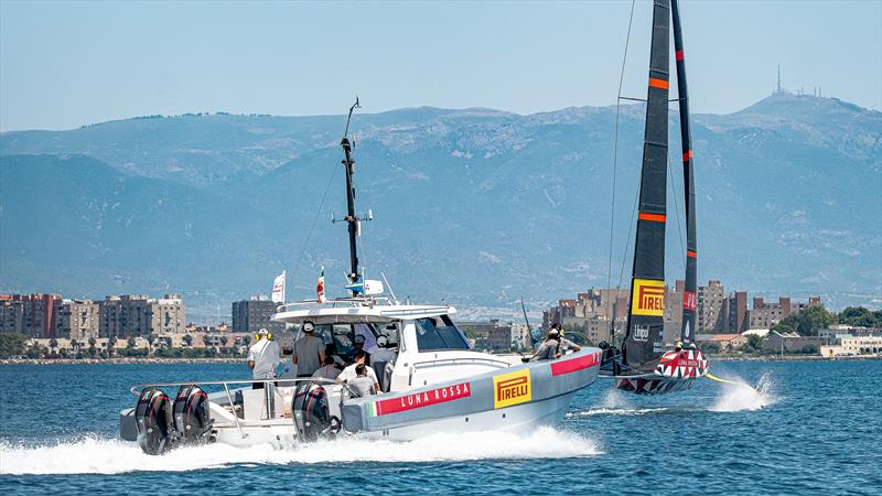 Luna Rossa Prada Pirelli - LEQ12 - Day 74 - June 26, 2023 - Cagliari photo copyright Ivo Rovira / America's Cup taken at Circolo della Vela Sicilia and featuring the AC40 class