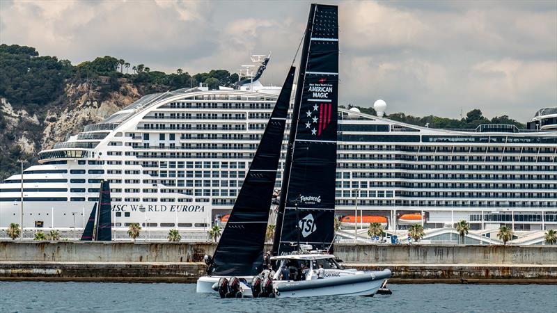 American Magic - LEQ12  - Day 33 - June 30, 2023 - Barcelona photo copyright Paul Todd/America's Cup taken at New York Yacht Club and featuring the AC40 class