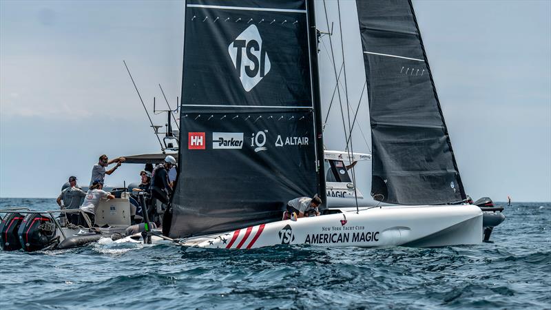 American Magic - LEQ12  - Day 33 - June 30, 2023 - Barcelona photo copyright Paul Todd/America's Cup taken at New York Yacht Club and featuring the AC40 class