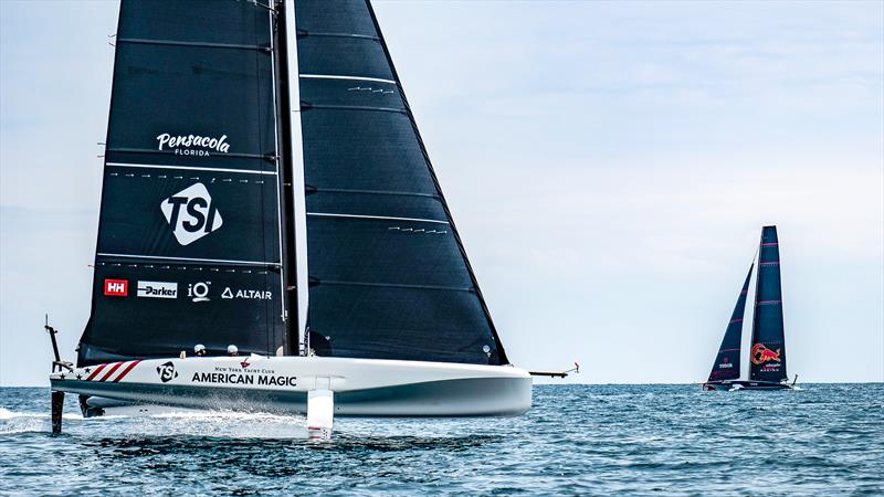 American Magic - LEQ12  - Day 33 - June 30, 2023 - Barcelona photo copyright Paul Todd/America's Cup taken at New York Yacht Club and featuring the AC40 class