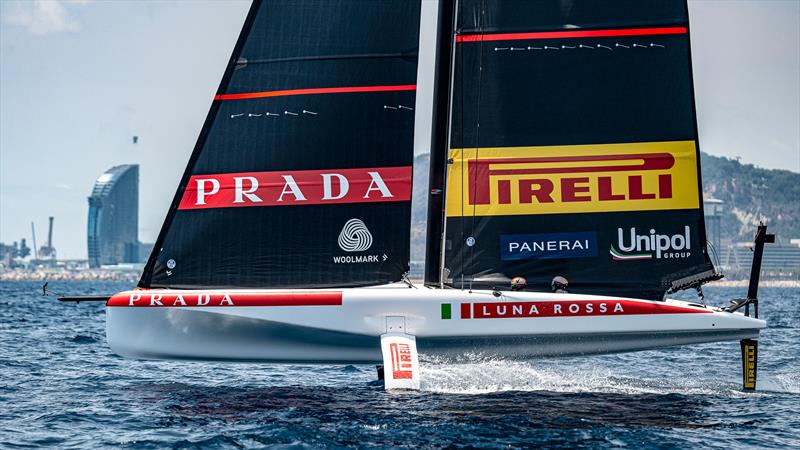 Luna Rossa Prada Pirelli - AC40 - Day 10 - July 3, 2023 - Cagliari photo copyright Ivo Rovira / America's Cup taken at Circolo della Vela Sicilia and featuring the AC40 class