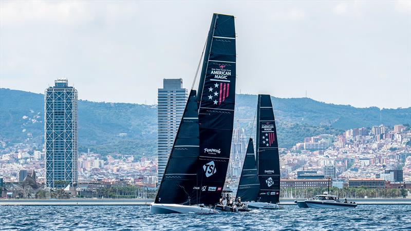 American Magic - LEQ12  - Day 34 - July 3, 2023 - Barcelona photo copyright Paul Todd/America's Cup taken at New York Yacht Club and featuring the AC40 class