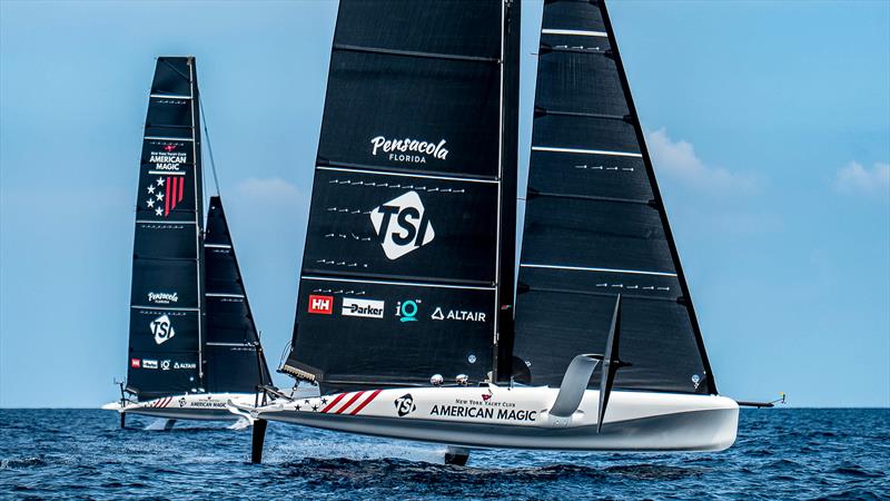 American Magic - LEQ12  - Day 34 - July 3, 2023 - Barcelona photo copyright Paul Todd/America's Cup taken at New York Yacht Club and featuring the AC40 class