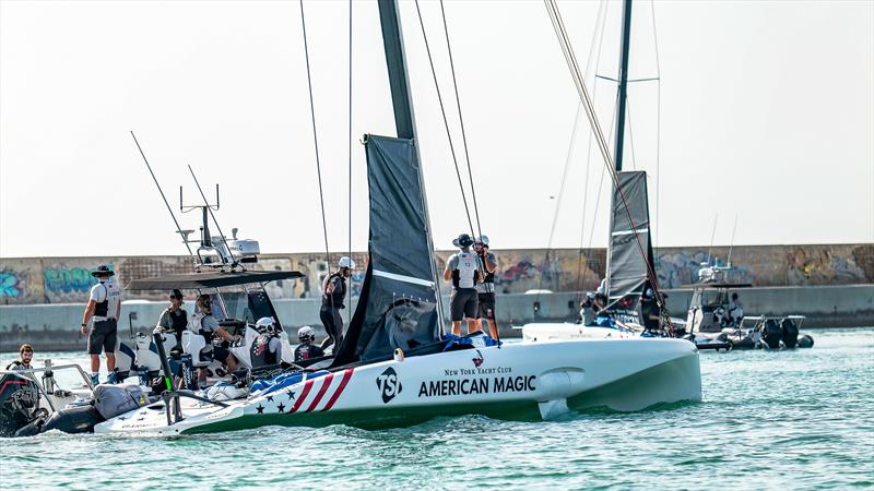 American Magic - LEQ12  - Day 36 - July 10, 2023 - Barcelona photo copyright Paul Todd/America's Cup taken at New York Yacht Club and featuring the AC40 class