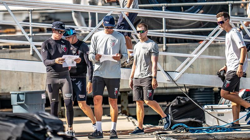 American Magic - LEQ12  - Day 36 - July 10, 2023 - Barcelona photo copyright Paul Todd/America's Cup taken at New York Yacht Club and featuring the AC40 class