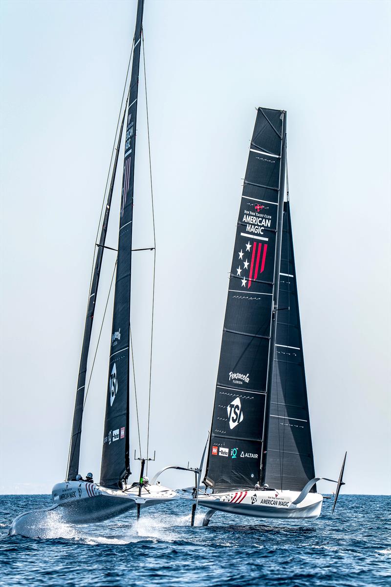 American Magic - LEQ12  - Day 36 - July 10, 2023 - Barcelona photo copyright Paul Todd/America's Cup taken at New York Yacht Club and featuring the AC40 class