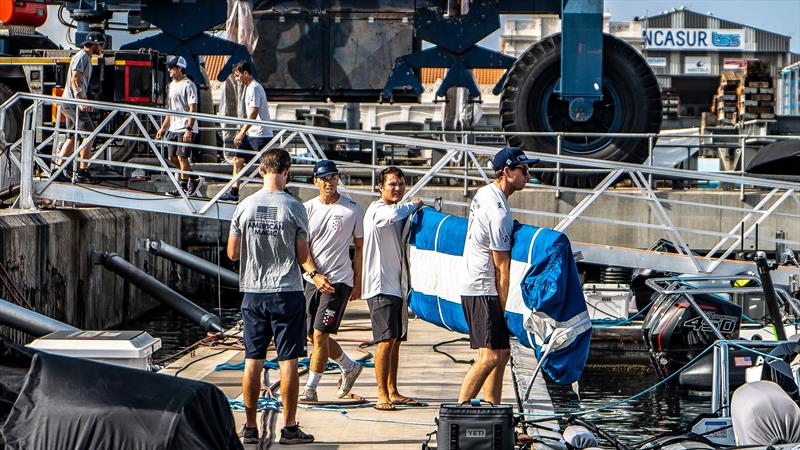 American Magic - LEQ12  - Day 37 - July 12, 2023 - Barcelona photo copyright Paul Todd/America's Cup taken at New York Yacht Club and featuring the AC40 class