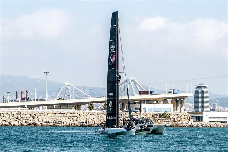 American Magic - LEQ12  - Day 37 - July 12, 2023 - Barcelona photo copyright Paul Todd/America's Cup taken at New York Yacht Club and featuring the AC40 class