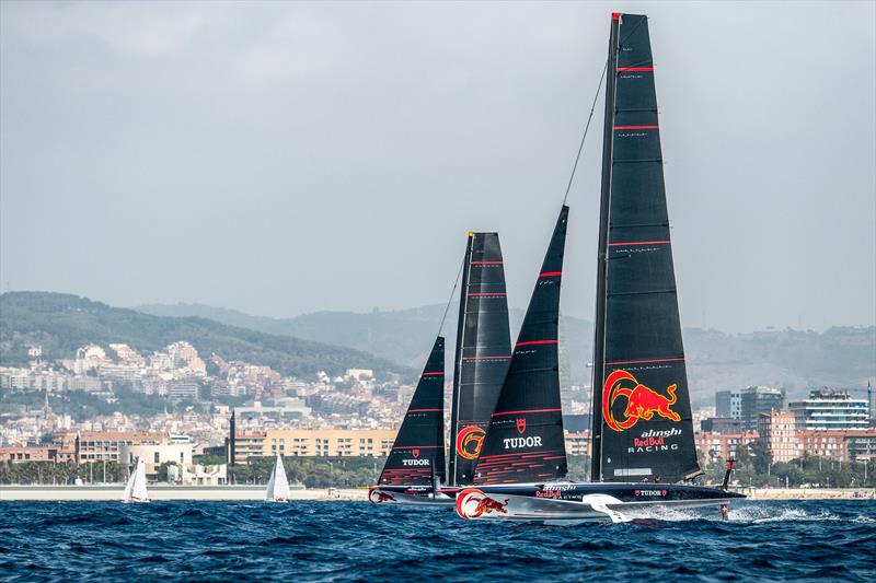 Alinghi Red Bull Racing - AC40  - Day 41 - July 12, 2023 - Barcelona photo copyright Alex Carabi / America's Cup taken at Société Nautique de Genève and featuring the AC40 class