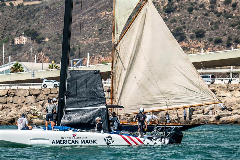 American Magic - LEQ12  - Day 38 - July 13, 2023 - Barcelona photo copyright Paul Todd/America's Cup taken at New York Yacht Club and featuring the AC40 class
