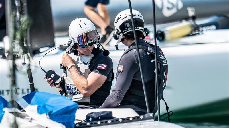 American Magic - LEQ12  - Day 38 - July 13, 2023 - Barcelona photo copyright Paul Todd/America's Cup taken at New York Yacht Club and featuring the AC40 class