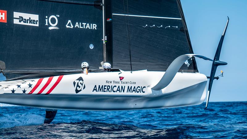 American Magic - LEQ12  - Day 38 - July 13, 2023 - Barcelona photo copyright Paul Todd/America's Cup taken at New York Yacht Club and featuring the AC40 class