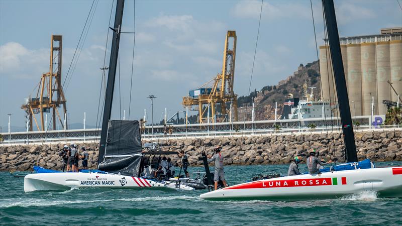 American Magic - LEQ12  - Day 38 - July 13, 2023 - Barcelona - photo © Paul Todd/America's Cup