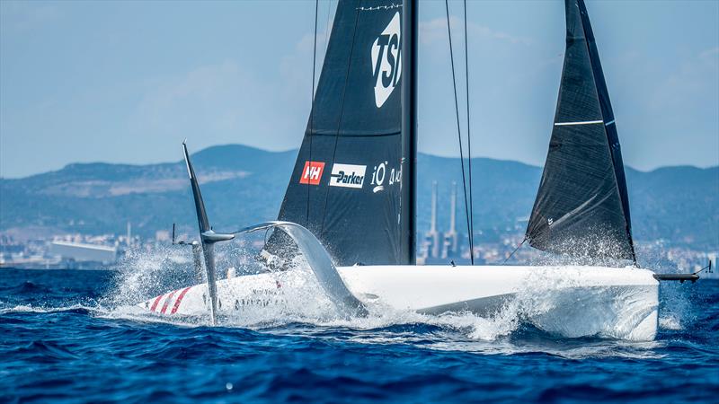 American Magic - LEQ12  - Day 38 - July 13, 2023 - Barcelona photo copyright Paul Todd/America's Cup taken at New York Yacht Club and featuring the AC40 class