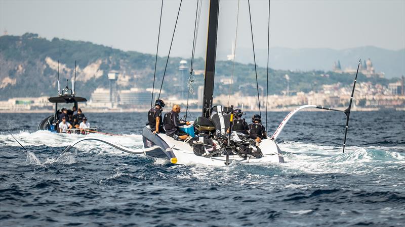 Alinghi Red Bull Racing - AC40  - Day 42 - July 17, 2023 - Barcelona photo copyright Alex Carabi / America's Cup taken at Société Nautique de Genève and featuring the AC40 class