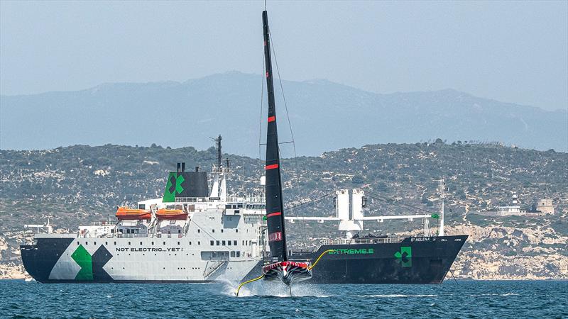 Luna Rossa Prada Pirelli - LEQ12  - Day 77 - July 19, 2023 - Barcelona photo copyright Alex Carabi / America's Cup taken at Circolo della Vela Sicilia and featuring the AC40 class