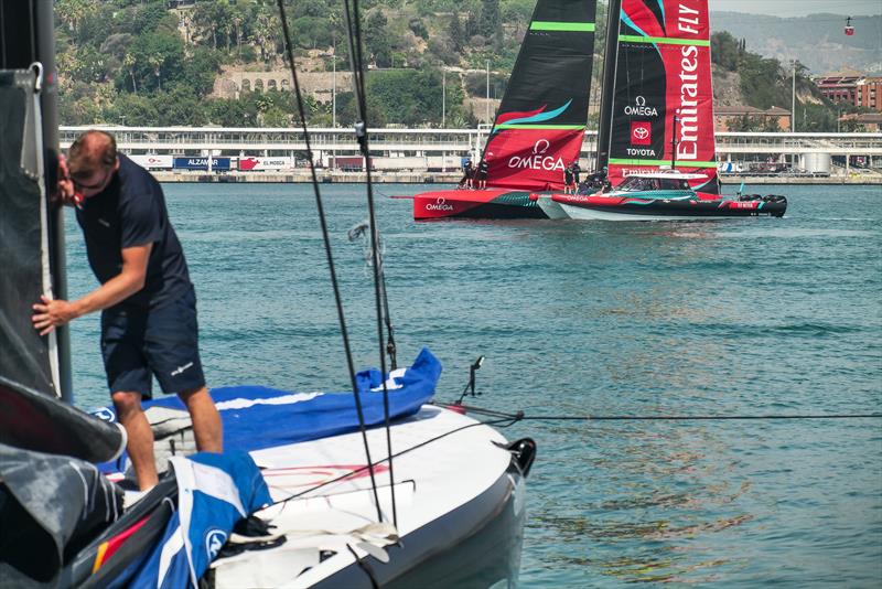 Alinghi Red Bull Racing - AC40  - Day 43 - July 19, 2023 - Barcelona photo copyright Alex Carabi / America's Cup taken at Société Nautique de Genève and featuring the AC40 class