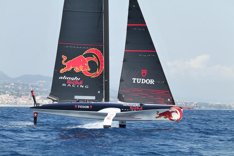 Alinghi Red Bull Racing - AC40  - Day 44 - July 20, 2023 - Barcelona photo copyright Alex Carabi / America's Cup taken at Société Nautique de Genève and featuring the AC40 class