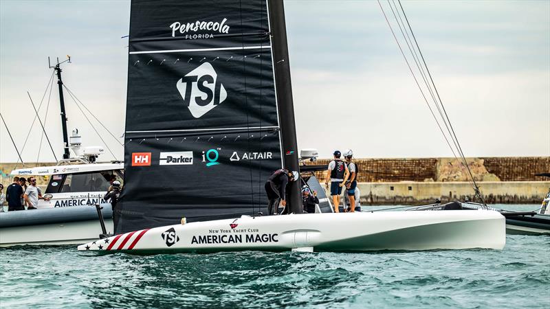 American Magic - LEQ12  - Day 42 - July 21, 2023 - Barcelona photo copyright Paul Todd/America's Cup taken at New York Yacht Club and featuring the AC40 class