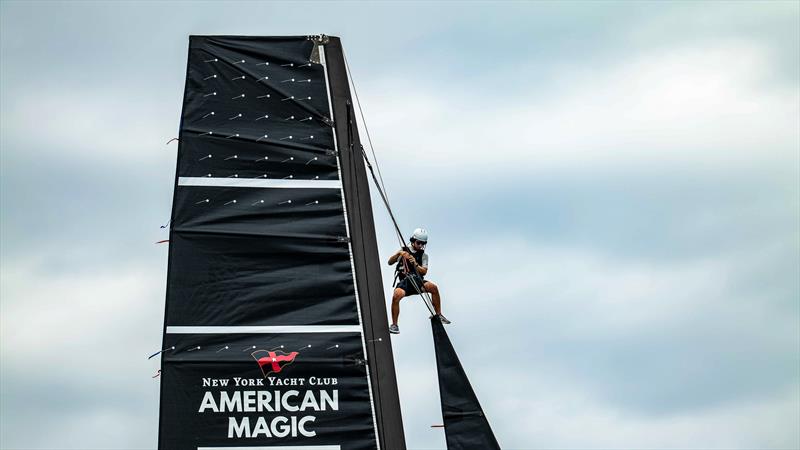 American Magic - LEQ12  - Day 42 - July 21, 2023 - Barcelona photo copyright Paul Todd/America's Cup taken at New York Yacht Club and featuring the AC40 class