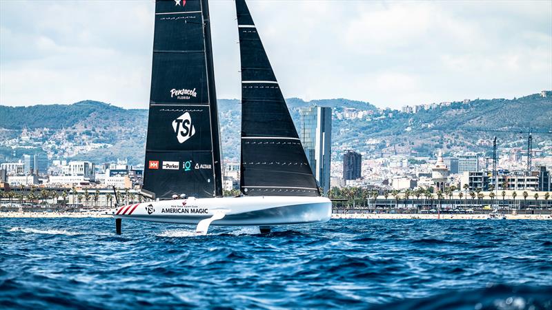 American Magic - LEQ12  - Day 43 - July 22, 2023 - Barcelona photo copyright Paul Todd/America's Cup taken at New York Yacht Club and featuring the AC40 class