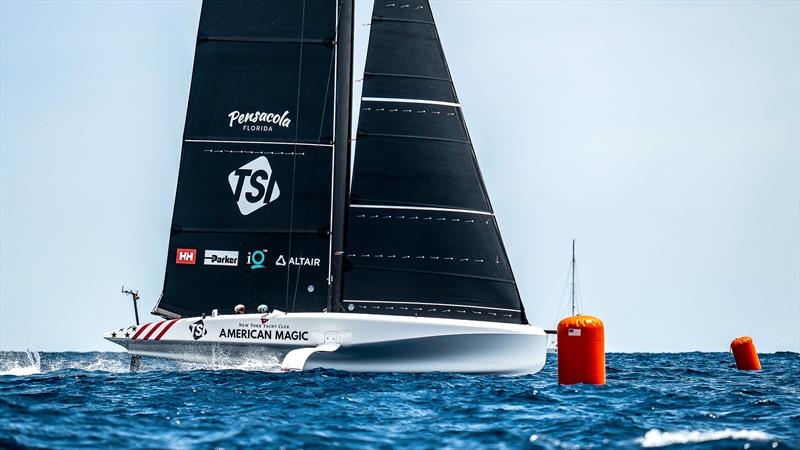 American Magic - LEQ12  - Day 43 - July 22, 2023 - Barcelona photo copyright Paul Todd/America's Cup taken at New York Yacht Club and featuring the AC40 class