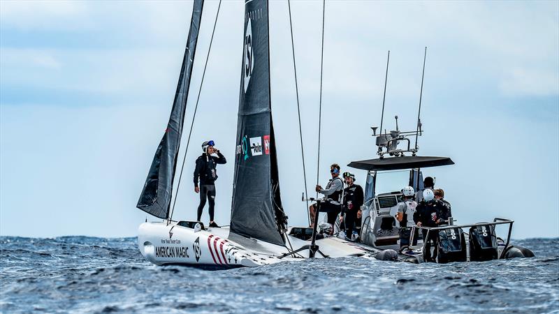 American Magic - LEQ12  - Day 45 - July 26, 2023 - Barcelona photo copyright Paul Todd/America's Cup taken at New York Yacht Club and featuring the AC40 class