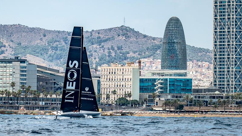 INEOS Britannia - AC40 - Day 2 - July 26, 2023 - Barcelona - photo © Paul Todd/America's Cup