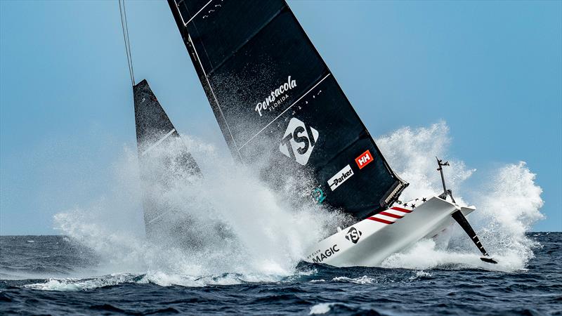 American Magic - LEQ12  - Day 46 - July 27, 2023 - Barcelona photo copyright Paul Todd/America's Cup taken at New York Yacht Club and featuring the AC40 class