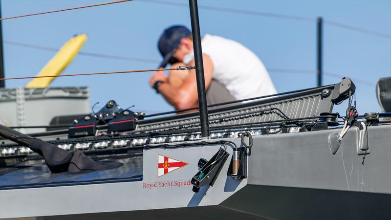 Main sheet track - INEOS Britannia's T6 - LEQ12 - August 1July, 2023 - Barcelona - photo © Ugo Fonolla / America's Cup