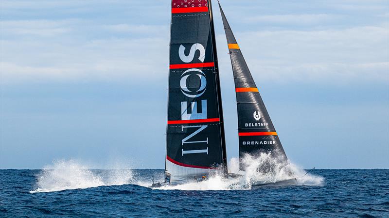 INEOS Britannia - LEQ12 - Day 64 - August 2, 2023 - Barcelona photo copyright Ugo Fonolla / America's Cup taken at Royal Yacht Squadron and featuring the AC40 class